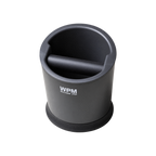WPM TR 80 Knock Box — Black; consistent elevated view, square transparent image