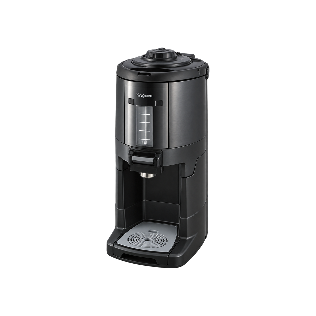 Zojirushi – Thermal Gravity pot – 6.0L, Stainless Steel Vacuum Liner Black — Default Title; consistent elevated view, square transparent image