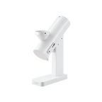 Acaia Orbit Coffee Grinder, Black (Mazzer 0033M) – Flat Burr Electric Grinder — White; consistent elevated view, square transparent image