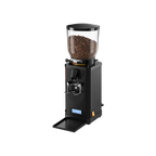 Anfim SP II Plus – 75 mm Titanium Burrs – Espresso Coffee Grinder — Black; consistent elevated view, square transparent image
