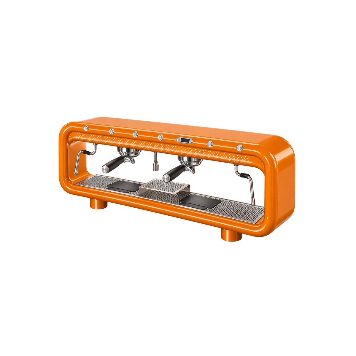 Aremde Nexus One Gravimetric — 2 Groups / Pumpkin Orange; consistent elevated view, square transparent image