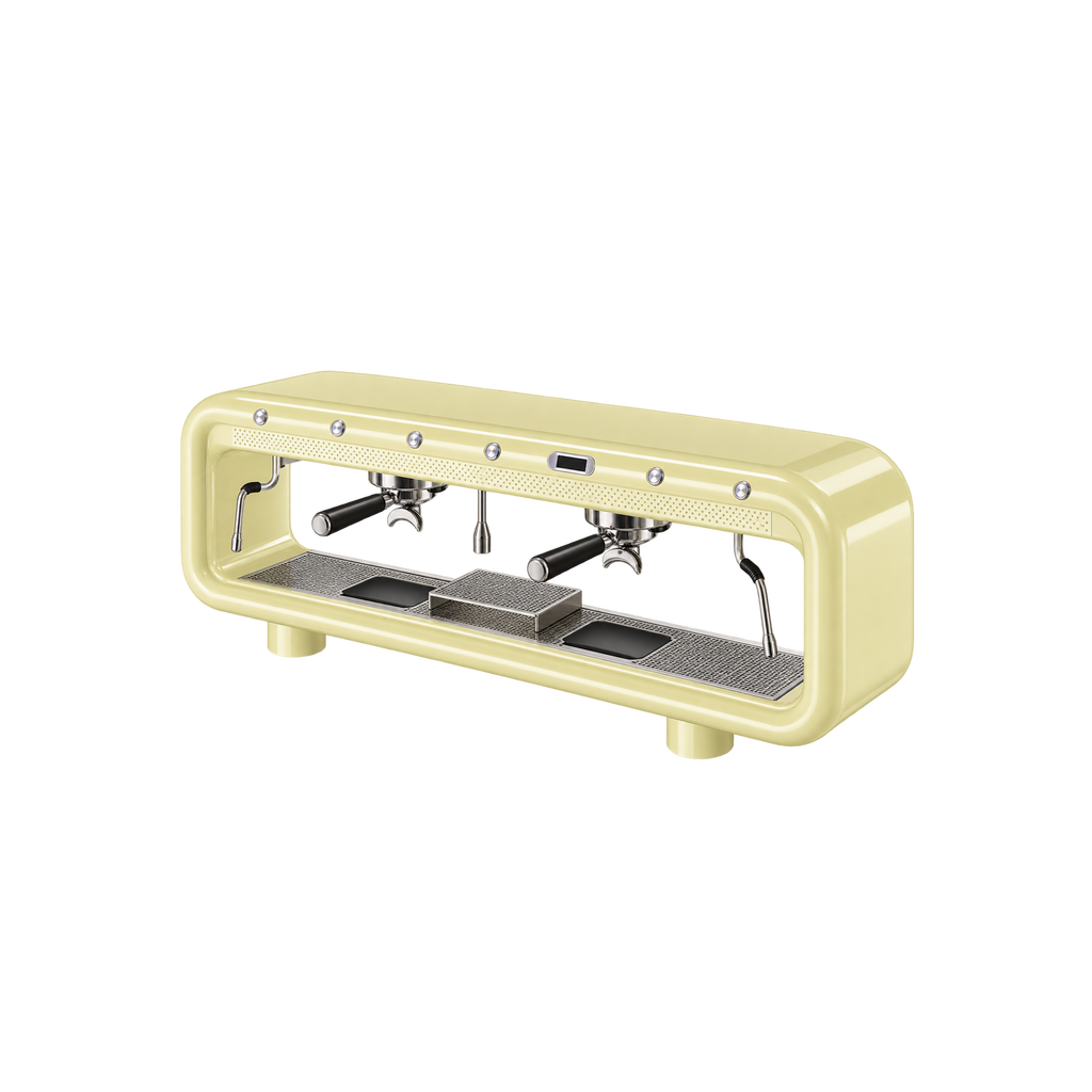 Aremde Nexus One Gravimetric — 2 Groups / Banana Yellow; consistent elevated view, square transparent image
