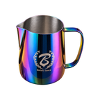 Barista Space Pitcher 450ml — Rainbow; consistent elevated view, square transparent image