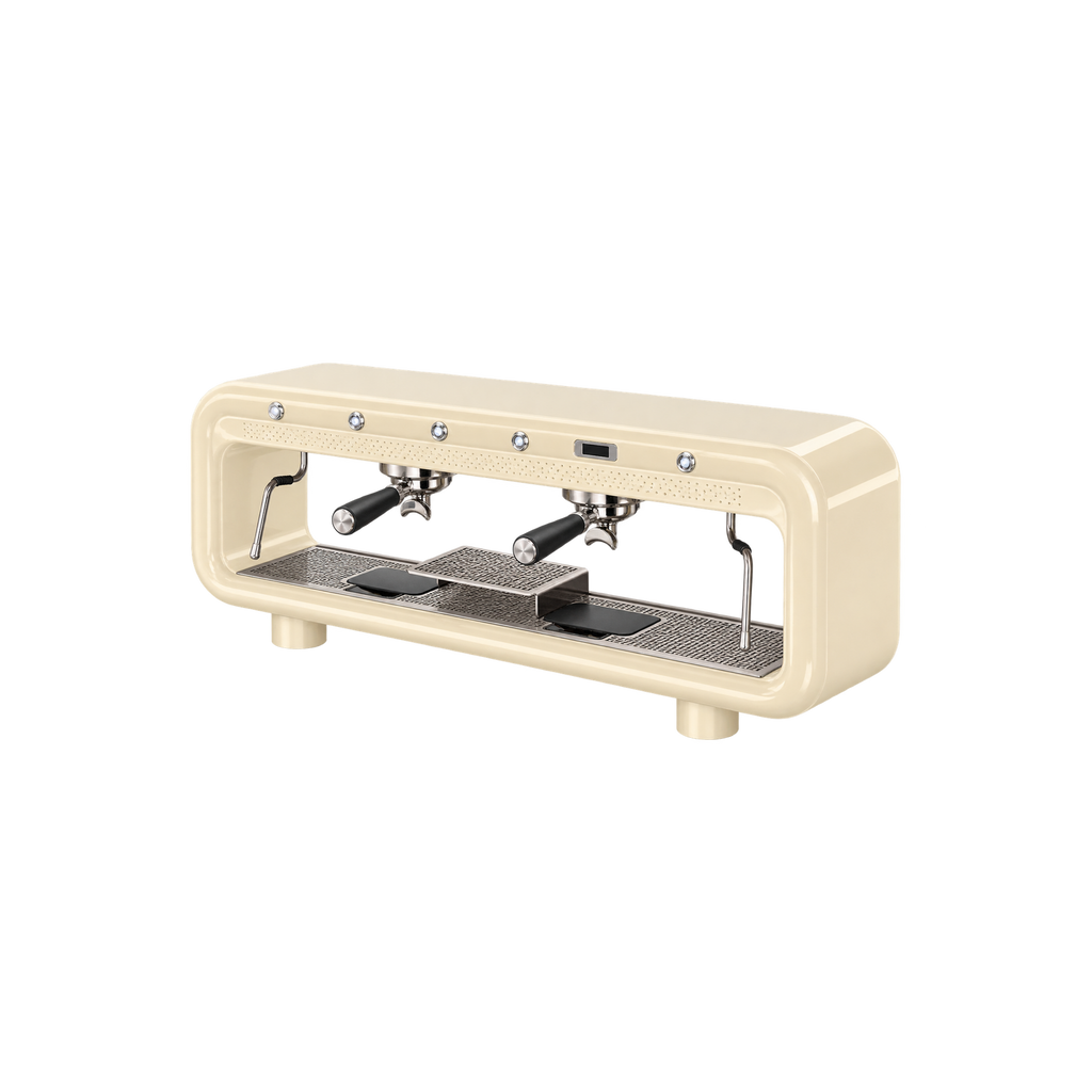 Aremde Nexus One Gravimetric — 2 Groups / Ivory Cream; consistent elevated view, square transparent image