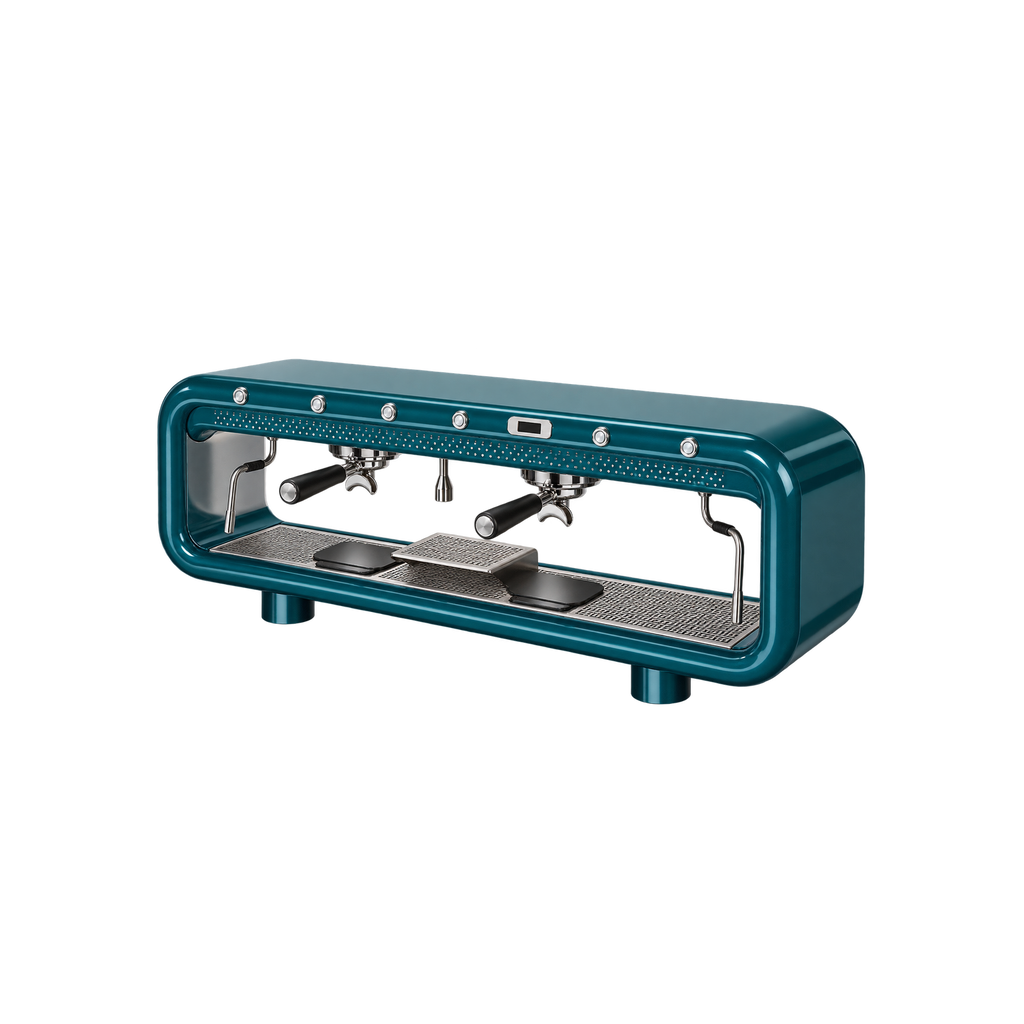 Aremde Nexus One Gravimetric — 2 Groups / Petrol Green; consistent elevated view, square transparent image