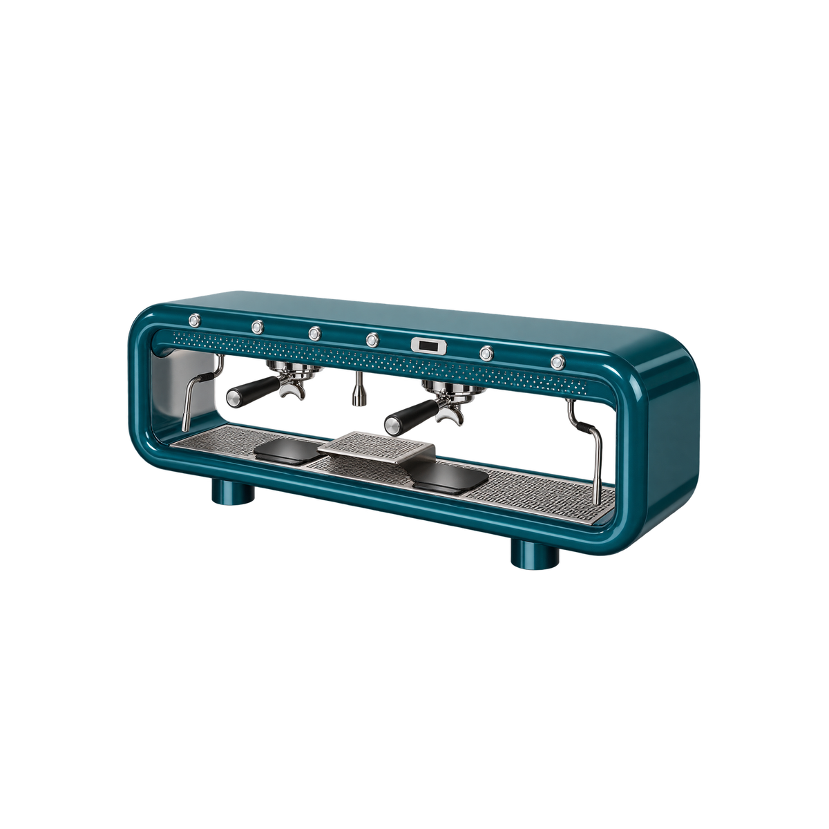 Aremde Nexus One Gravimetric — 2 Groups / Petrol Green; consistent elevated view, square transparent image