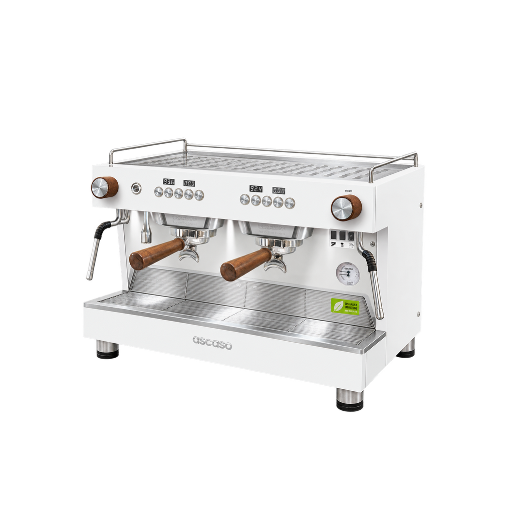 Ascaso Barista T One 2 Groups — White; consistent elevated view, square transparent image