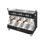 Ascaso Barista T Plus 1-3 Group — 3 Group / Black; consistent elevated view, square transparent image