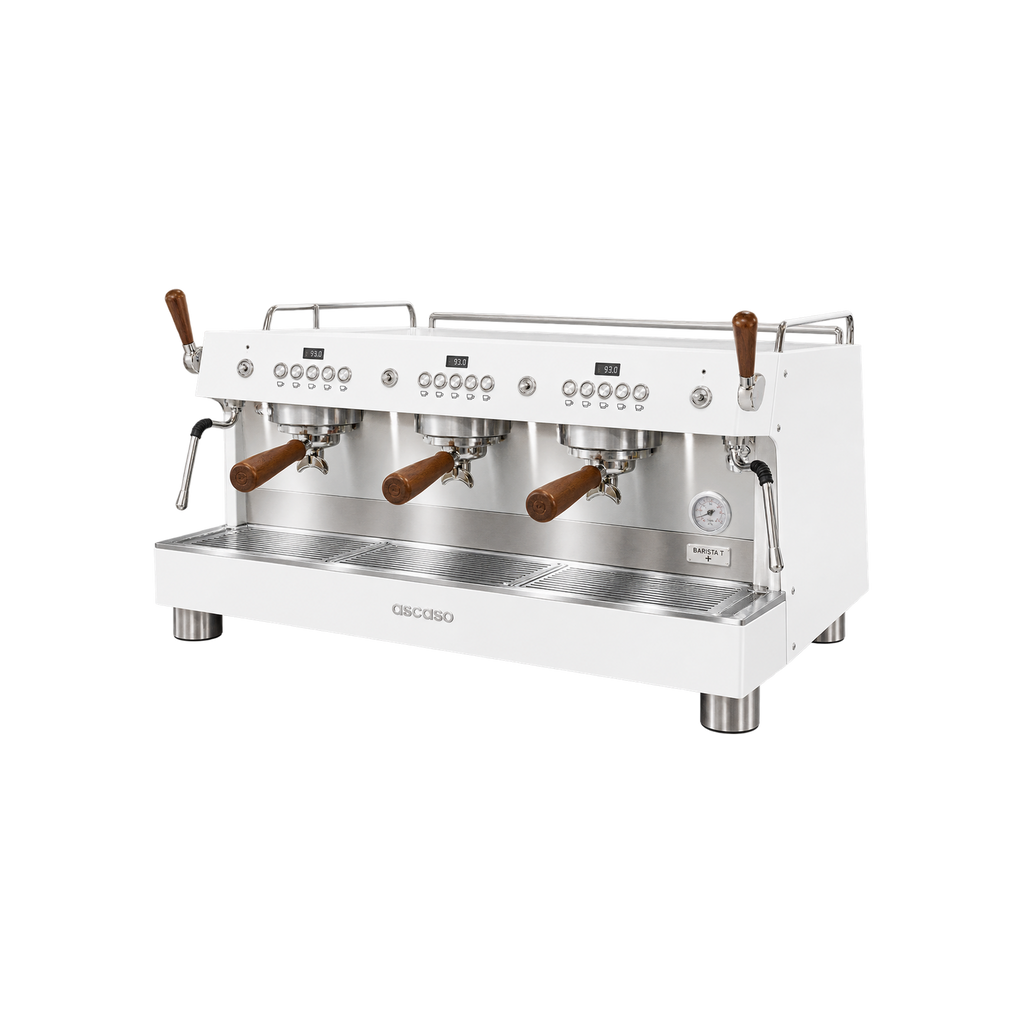 Ascaso Barista T Plus 1-3 Group — 3 Group / White; consistent elevated view, square transparent image