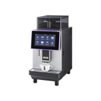 CafeMatic 8 - Office Automatic Coffee Machine — Without Milk Cooler, With Milk Cooler; consistent elevated view, square transparent image