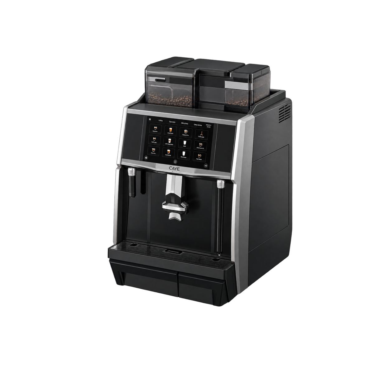 CAYE Smart X 1 MSF – Advanced Coffee Machine — Standard; consistent elevated view, square transparent image