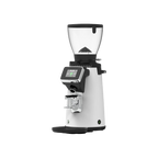 Compak E8 OD Grinder - 83mm, With Red Speed Burrs - White — White; consistent elevated view, square transparent image