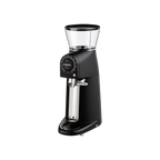 Compak R80 — Black; consistent elevated view, square transparent image