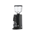 Eureka Atom Excellence 75 Coffee Grinder with Black Diamond Burrs — Black; consistent elevated view, square transparent image