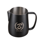 Barista Space Pitcher 450ml — San Black; consistent elevated view, square transparent image