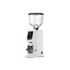 Eureka Atom W75 Coffee Grinder with Scale — White; consistent elevated view, square transparent image