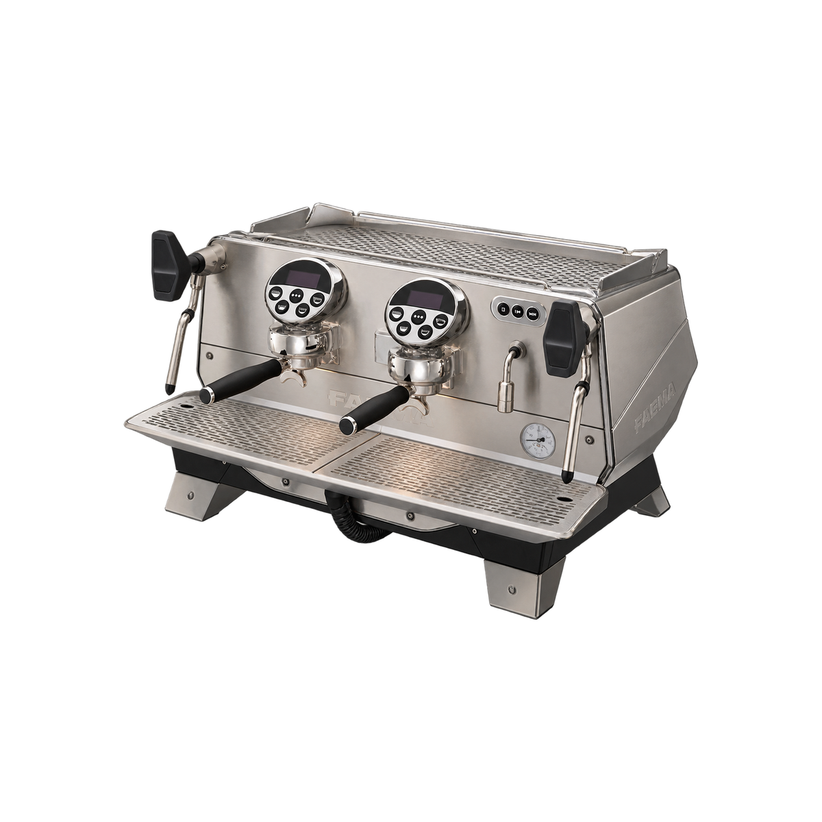 FAEMA President GTI Espresso Machine — 2 Group; consistent elevated view, square transparent image