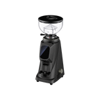 Fiorenzato AllGround Sense Coffee Grinder — Black; consistent elevated view, square transparent image