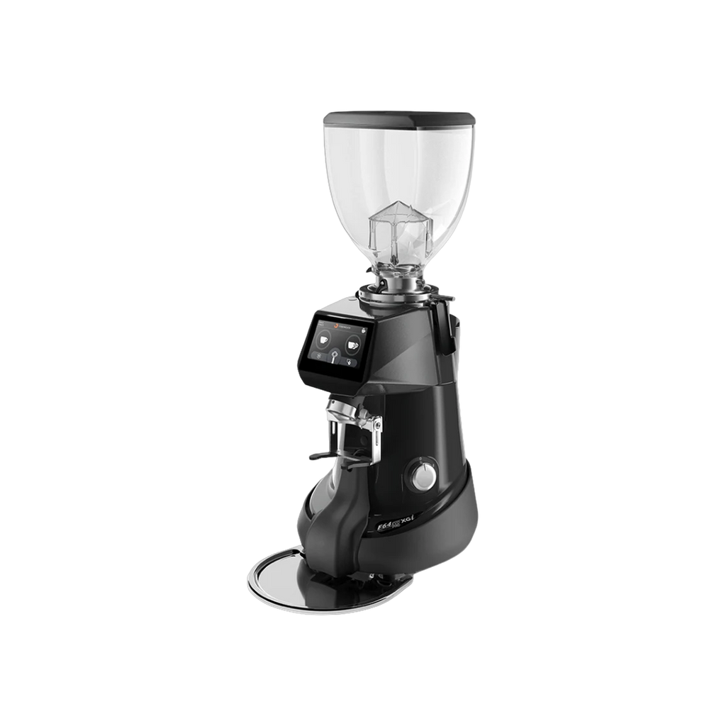 Fiorenzato Grinder - F64 EVO XGi — Black; consistent elevated view, square transparent image