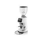 Fiorenzato Grinder F64 E Coffee Grinder — White; consistent elevated view, square transparent image