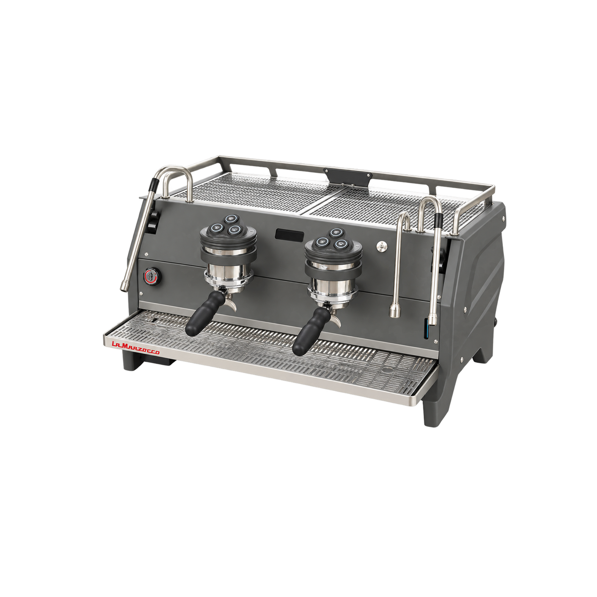 La Marzocco Strada S Espresso Machine – Two Group / Three Group — 2 Group; consistent elevated view, square transparent image