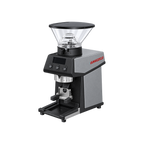 La Marzocco Pico Grinder — Satin Grey; consistent elevated angle, square transparent image