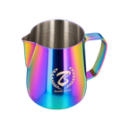 Barista Space Pitcher 600ml — Rainbow; consistent elevated view, square transparent image