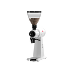 Mahlkonig EK 43T Coffee Grinder — White; consistent elevated view, square transparent image