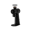 Mahlkonig EK Omnia Grinder — Black; consistent elevated view, square transparent image