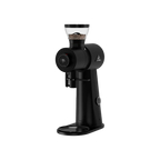 Mahlkonig EK Omnia Grinder — Black; consistent elevated view, square transparent image