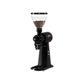 Mahlkonig EK43 Coffee Grinder — Black; consistent elevated view, square transparent image