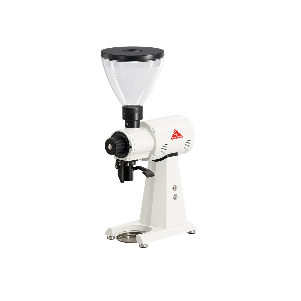 Mahlkonig EK43T — White; consistent elevated view, square transparent image