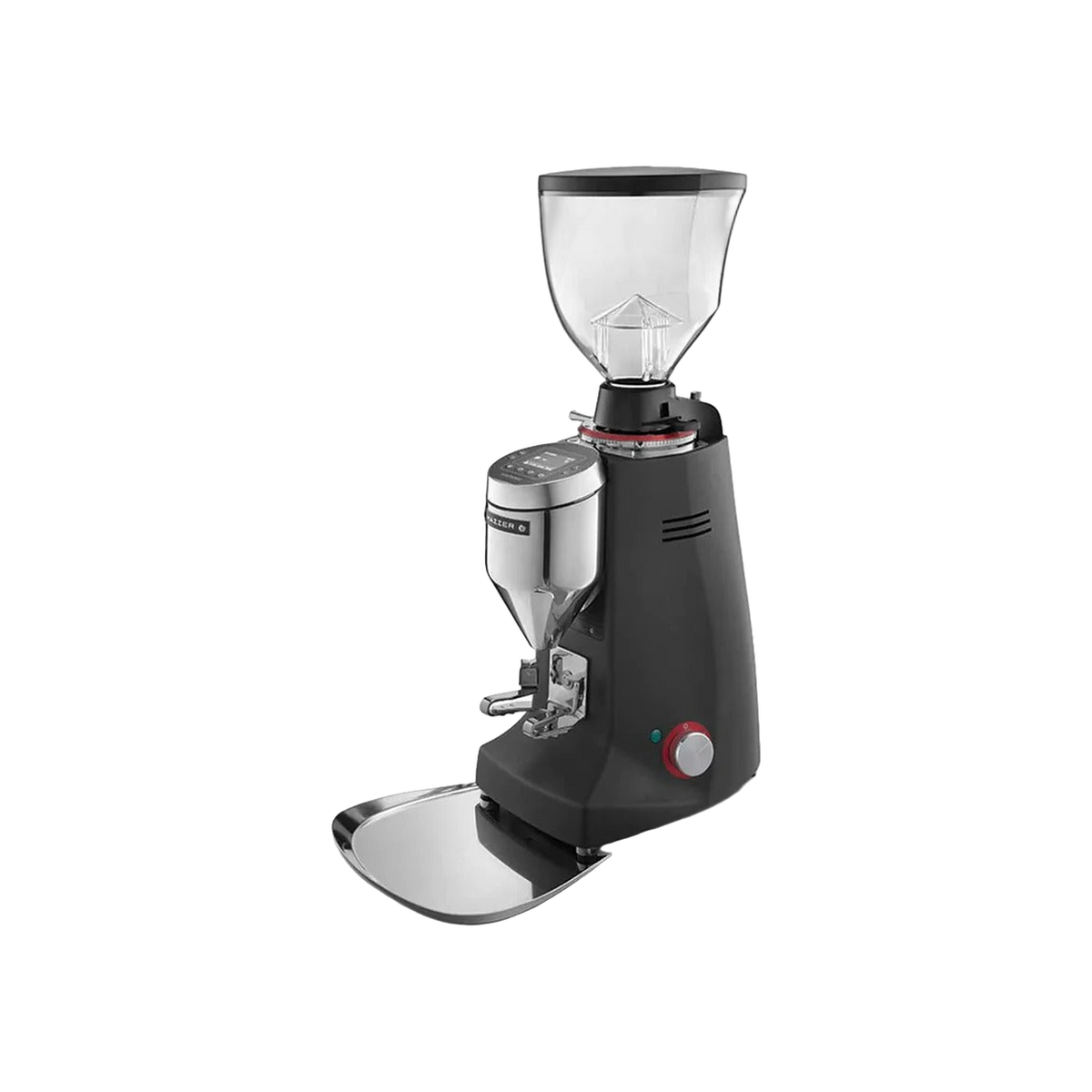 Mazzer - MAJOR VP Electronic — Black; consistent elevated view, square transparent image