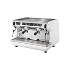 Nuova Simonelli Appia Life TIMER — White; consistent elevated view, square transparent image