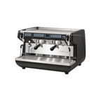 Nuova Simonelli Appia Life TIMER — Black; consistent elevated view, square transparent image