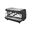 Nuova Simonelli Appia Life Volumetric Coffee Machine — 2 Group / Black; consistent elevated view, square transparent image
