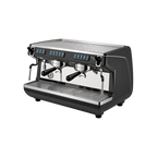 Nuova Simonelli Appia Life Volumetric Coffee Machine — 2 Group / Black; consistent elevated view, square transparent image