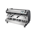 Nuova Simonelli Aurelia Wave UX 2 Group Volumetric Espresso Machine — Titan Grey; consistent elevated view, square transparent image