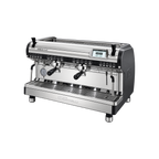Nuova Simonelli Aurelia Wave UX 2 Group Volumetric Espresso Machine — Titan Grey; consistent elevated view, square transparent image