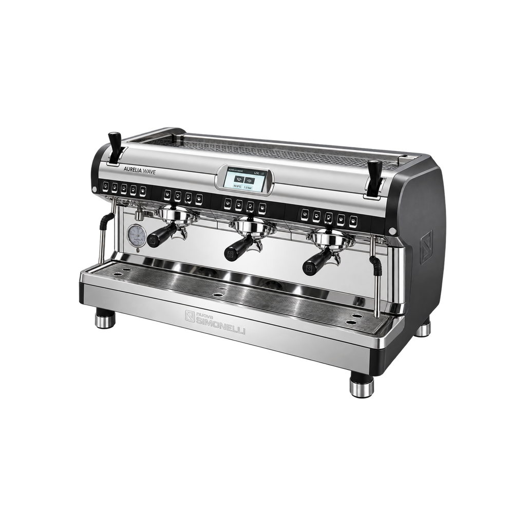 Nuova Simonelli Aurelia Wave UX 3 Group Volumetric Titan Grey Coffee Machine — Default Title; consistent elevated view, square transparent image