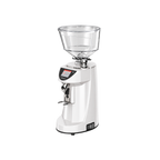 Nuova Simonelli MDJ Espresso Grinder — White; consistent elevated view, square transparent image