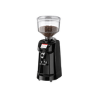 Nuova Simonelli MDXS Espresso Grinder — Black; consistent elevated view, square transparent image
