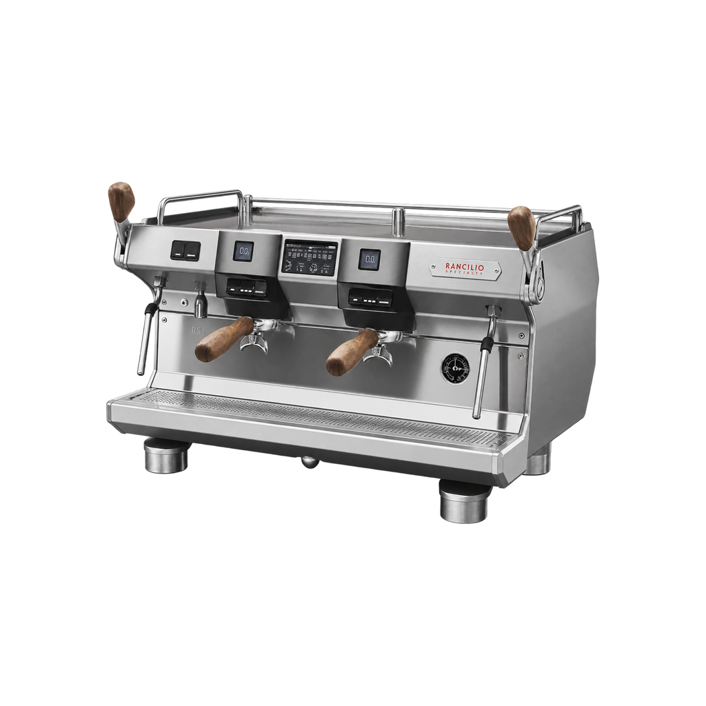 Rancilio Specialty RS1 — 2 Group / Steel / With; consistent elevated view, square transparent image
