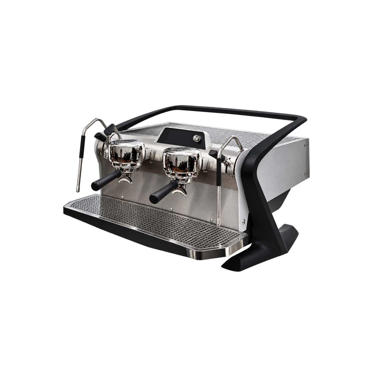 Slayer Steam EP Espresso Machine — Standard / 2 Group, Anodized Aluminum / 2 Group; consistent elevated view, square transparent image