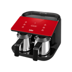 BEKO Turkish Coffee Machine Double Pot TKM8961K (RED) — product view on transparent background