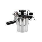 Bellman CX25P Espresso & Steamer – Stovetop Espresso Maker with Pressure Gauge — product view on transparent background