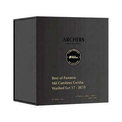 Best of Panama - Mil Cumbres, Geisha Washed - 17 — upright transparent coffee hero