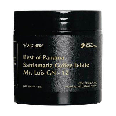 Best of Panama - Santamaria Coffee Estate Mr. Luis GN - 12 — upright transparent coffee hero
