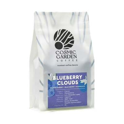 Blueberry Clouds — upright transparent coffee hero