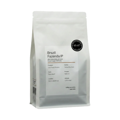 Brazil - Fazenda IP — upright transparent coffee hero